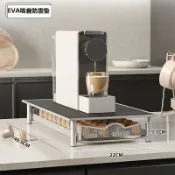 咖啡機置物架 膠囊咖啡架 可抽拉式置物架 桌上收納架 良鼠家用膠囊咖啡收納盒茶包收納盒咖啡機增高底座抽屜置物架