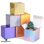 ✿☷客製化 包裝盒 正方形小紙盒糖果盒 迷你手工黏土 香薰 產品包裝盒 扣底盒分裝盒 千普訂製