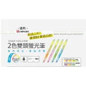 英士ACE 優點  2色雙頭螢光筆-734TW