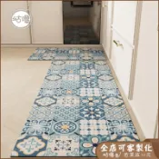 台製 北歐風 花磚廚房地墊 矽藻土地墊 吸水防油 防滑地墊 珪藻土軟地墊 腳踏墊 珪藻土軟地墊 浴室地墊 可客製大尺寸