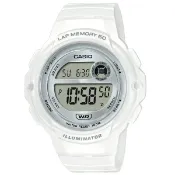 大高雄鐘錶城 CASIO 運動有感跑步記憶功能LED照明休閒錶-白(LWS-1200H-7A1V)/40.5mm｜樂天領券現折★全館特惠中★指定刷卡回饋10%