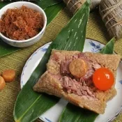 【南門市場立家】*XO醬干貝蛋黃鮮肉粽1顆(200g/顆;端午節肉粽)