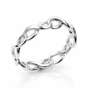 (展示品)Tiffany&Co. 蒂芙尼 連續無限符號 925純銀 戒指