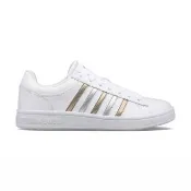 【K-SWISS】時尚運動鞋 COURT WINSTON 休閒 女鞋  白銀金色 96154-923-M