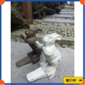 🔥桃園有貨🔥門擋戶外鑄鐵兔子動物室外花園陽臺防風防撞大門頂門門阻擋門器vdrb