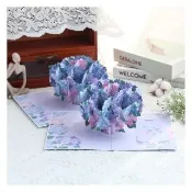 【Paper Play】萬用卡片-3D立體繡球花造型紙雕卡片 祝福卡 生日卡片 母親節卡片 教師卡 告白卡