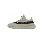 (店+)【adidas 愛迪達】HQ2062 adidas originals Yeezy Boost 350 V2 舒適時尚 防滑耐磨 低幫 兒童休閒鞋 綠黑 兒童款