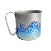 【AnnZen】《日本製 Horie》鈦愛地球系列-純鈦抗菌ECO設計馬克杯-藍葉藤(日本製 純鈦 馬克杯 藍葉藤)