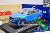 原廠 1：18 寶馬 BMW X6 M藍色 汽車模型