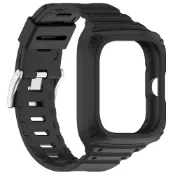 (店+)一體式矽膠錶帶 適用 紅米 Watch 4 Redmi watch4 手環 鎧甲 錶帶+保護殼 防摔  運動腕帶錶帶 替換帶