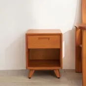 【Mahogany 瑪荷尼家具】免組裝 40x40x51 晨光丹麥床頭櫃A MYR-C 全原木桃花心木 床頭櫃 M1-BS34-A(G2)