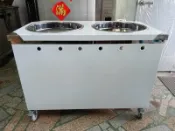 《鑫進行》全新  不鏽鋼 白鐵  雙口 雙孔  爐臺 爐台 湯台 可煮麵 煮湯  油炸煎台 *活動輪亦可改固定腳  