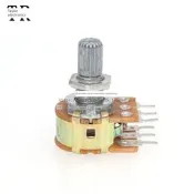 WH148單聯雙聯電位器 B1K 2K5K10K20K 50K 100K 500K柄長15 20MM