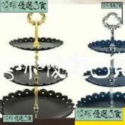 嘻琛優選·欧式果盤 三層點心架 客廳水果盤 婚禮蛋糕盤 蛋糕架糖 果盤架g