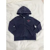 baby GAP 深藍連帽外套 4Y 104cm 男童 拉鍊厚棉款