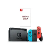(店+)【Nintendo 任天堂】Switch 電力加強版主機+ 隨機遊戲一片+收納包+保護貼 【飛鴻數位館】