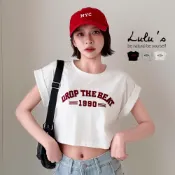 LULUS/ 1990反摺袖短版上衣３色【A01260620】260805
