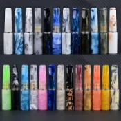 【專業濾嘴】8cm大頭樹脂過濾濾芯 嘴9MM活性碳濾芯通用粗中細 焦油單貴族最愛 色澤紋理 獨一無二 耐咬耐摔 好攜帶
