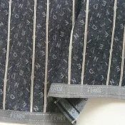 Fendi 古著緹花手帕  Monogram 字母緹花 18 x 18 英吋