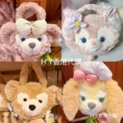 《現貨正品》香港迪士尼 達菲 玲娜貝兒 雪莉玫 史黛拉兔 餅乾狗 畫家貓 小海龜 大頭包 大臉包 中包 大包 中號 大號