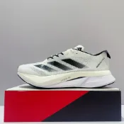 adidas ADIZERO BOSTON 12 M 男生 白色 透氣 輕量 緩震 運動 慢跑鞋 ID4236