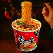 Chara微百貨 《 Chara 微百貨 》 統一 來一客 辛辣香菇風味 69g 團購 批發 杯麵 辛拉麵