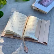 植鞣牛皮 A6 書衣　筆記本套・簡約真皮書套・厚度可調整