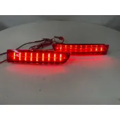 卡嗶車燈 TOYOTA 豐田 WISH 09-17  五門車 LED 後保桿煞車燈 兩段式 紅色