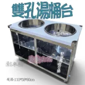 翔新大廚房◇全新【二口湯桶台.腳】雙孔湯桶台二孔湯桶架雙口煮湯台保溫湯桶台不鏽鋼湯台煮麵切桶架魯桶架煮湯台魯桶台