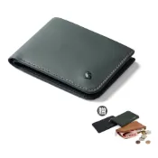 Bellroy Hide & Seek Lo 系列真皮橫式零錢短夾 - 沼澤綠 WHSD 送真皮零錢包