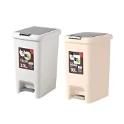 (店+)【拼創生活】10L雙開式垃圾桶(2色任選;垃圾桶/彈蓋式垃圾桶/腳踏垃圾桶/廚餘桶/按壓式垃圾桶)
