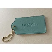 COACH 恐龍造型皮革吊飾 吊牌