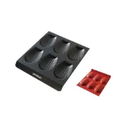 (店+)嚴選SHOP 台灣製 三能 6連貝殼模(800系列不沾) UNOPAN  UN11008 6連瑪德蓮模 小烤箱可用模具