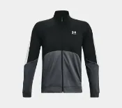 大氣的書館 Under Armour UA 運動外套 TRICOT 外套 針織 運動 休閒 1373791-001 黑灰色