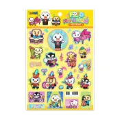 (店+)【風車圖書】瘋狂音樂節-閃亮泡泡貼紙-FOOD超人