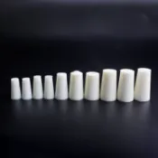 現貨【瓶塞】玻璃試管發泡矽膠塞 透氣帶砂芯 實驗室耐熱錐形三角燒瓶三角瓶塞子