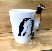 ~＊歐室精品傢飾館＊~ 鄉村風格 骨瓷 動物 立體 企鵝 馬克杯 水杯 送禮 杯子 居家 民宿 咖啡廳 ~新款上市~