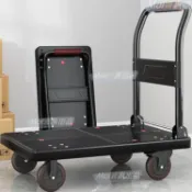 手推車 手拉車 搬運車 折疊手拉車 摺疊手推車 摺疊推車 購物車 買菜車 摺疊手拉車 平板車靜音折疊手推車小推車搬運車拖