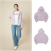 【Lee】女裝 休閒外套 / 左胸小LOGO 連帽拉鍊 石英粉 季節性版型(LB513008137)