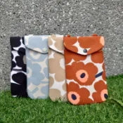 北歐 芬蘭布 手機袋 手機背袋 側背袋 隨身包 外出 零錢包 雙層 Marimekko 小廢包  *田米手作*