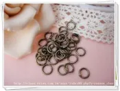 ☆荳荳龍~DIY手作黏土☆單圈/6mm*0.9mm/古銅色/一包10公克10元