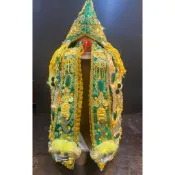〔修緣佛像文物館〕綠色金龍款 浮繡金龍龍袍 （含奉帽） 關公 關聖帝君 關帝爺 范府千歲 范府 王爺 龍袍 金龍