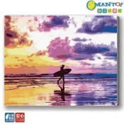 (店+)【Manto】衝浪-台灣製DIY數字油畫|超取專用大小
