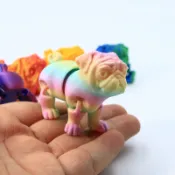 3D列印沙皮狗八哥狗狗手辦 Q版療癒風桌面擺件 寵物愛好者創意禮物 多款犬種模型可選 3d列印玩具 機械狗 寵物模型