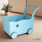 🔥臺灣發貨🔥新款大號兒童木推車學步車助步車手推車玩具超市購物車收納玩具車