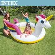 (店+)【INTEX】獨角獸噴水戲水游泳池272*193*104cm_151L 適用2歲+57441