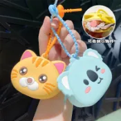 🔥零錢包🔥可愛 小財柴 海底小縱隊 收納包 鑰匙圈 柴犬 卡皮巴拉 熊貓 飛象 草莓 蘋果 狐狸 無尾熊 浣熊 貓咪