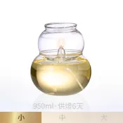 【臺灣製】小如意A11防風油燈組 供燈6-7天 超耐熱 高硼砂玻璃 供燈 供油燈 光明燈 萬年燈芯