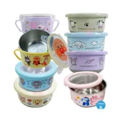 (店+)不鏽鋼防滑碗 止滑碗 隔熱碗 波力 雙耳碗 餐碗 幼稚園餐碗 麵包超人 汪汪隊 迪士尼 巧虎 POLI 兒童碗 學習碗