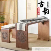 中式古琴桌凳共鳴琴桌仿古實木古箏桌凳抄經桌禪意國學桌書法桌椅 YTL【摩可美家】